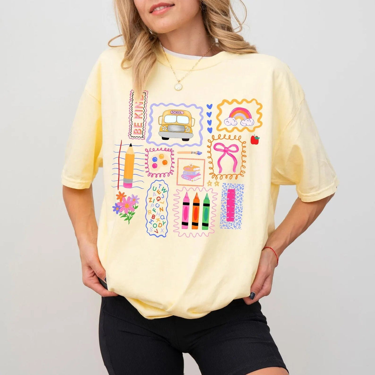 Banana Back To School Collage Comfort Tee
