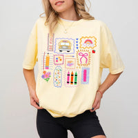 Banana Back To School Collage Comfort Tee