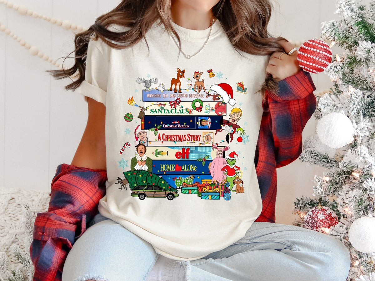 Christmas Movies Vhs Comfort Tee