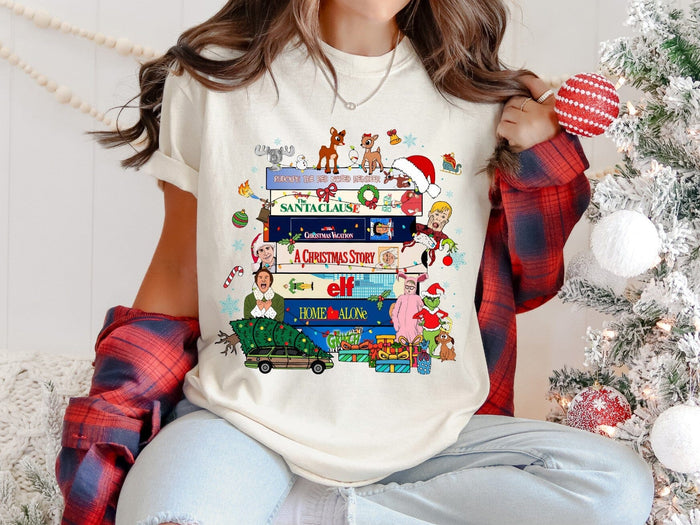 Christmas Movies Vhs Comfort Tee