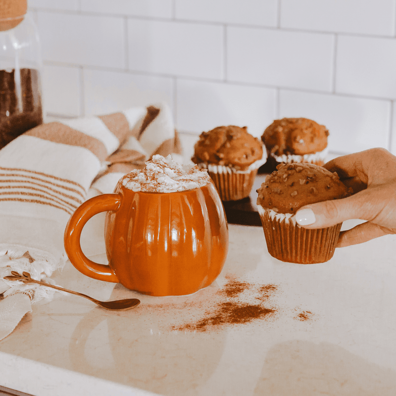 Orange Pumpkin 15oz. Figurine Coffee Mug