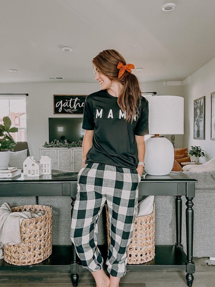 Mama Plaid Lounge Set