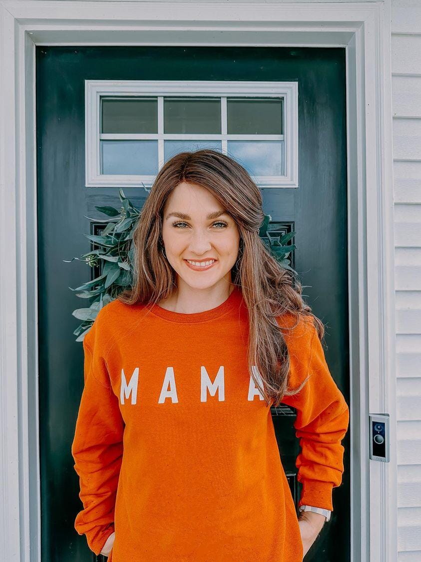 Burnt Orange Mama Pullover