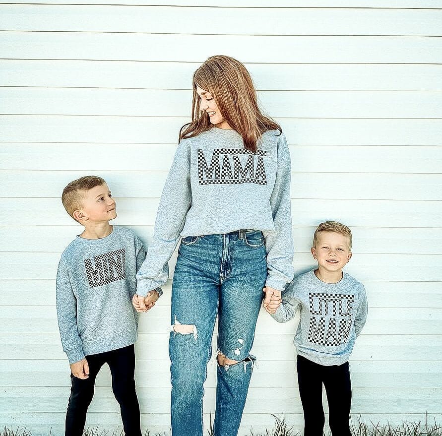 Checkered Mama and Kid Crews
