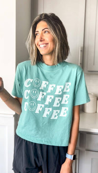 Coffee On Repeat Boxy Tee