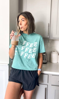Coffee On Repeat Boxy Tee