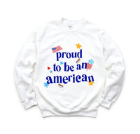 Proud to be an American Kids Pullover