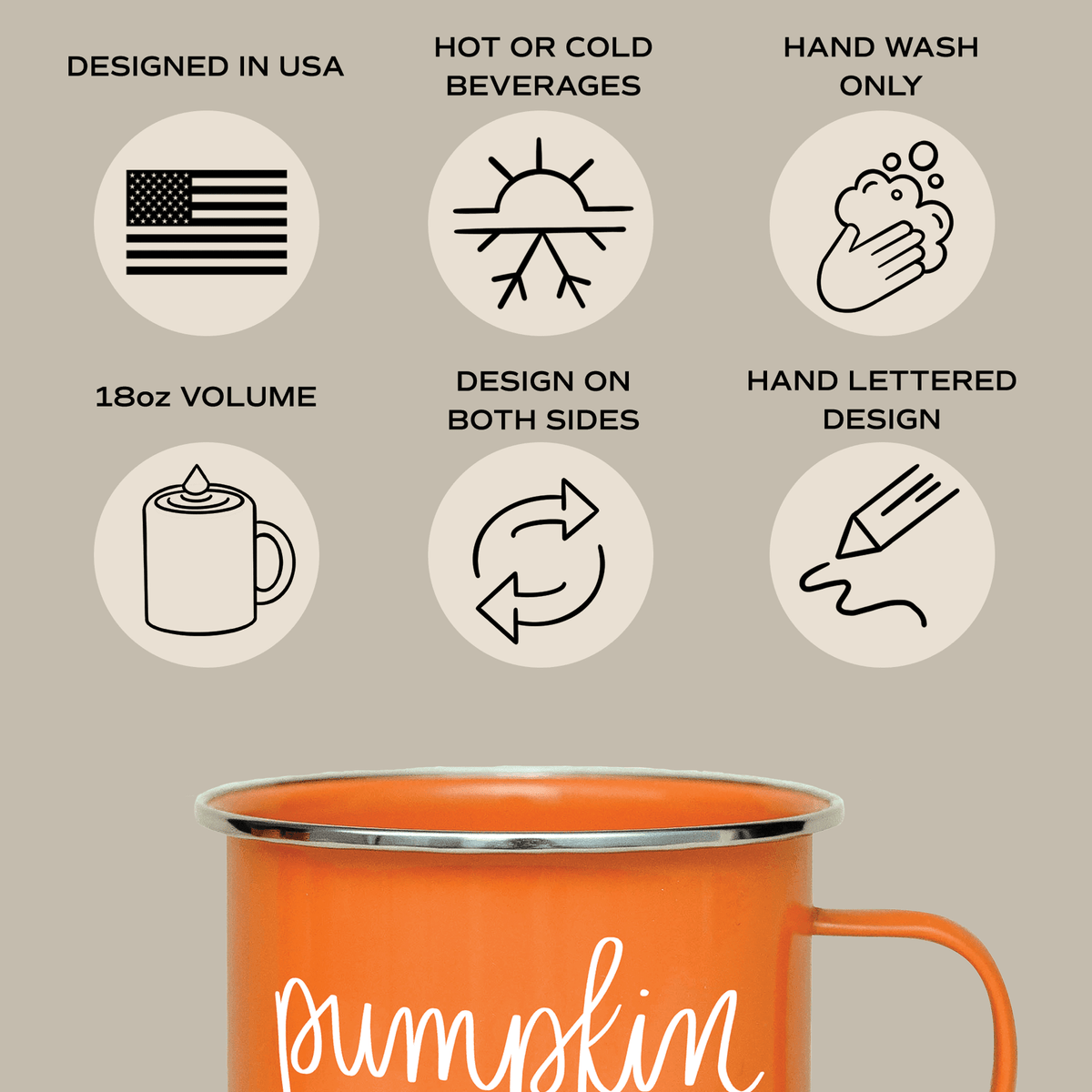 Pumpkin Spice 18oz. Campfire Coffee Mug