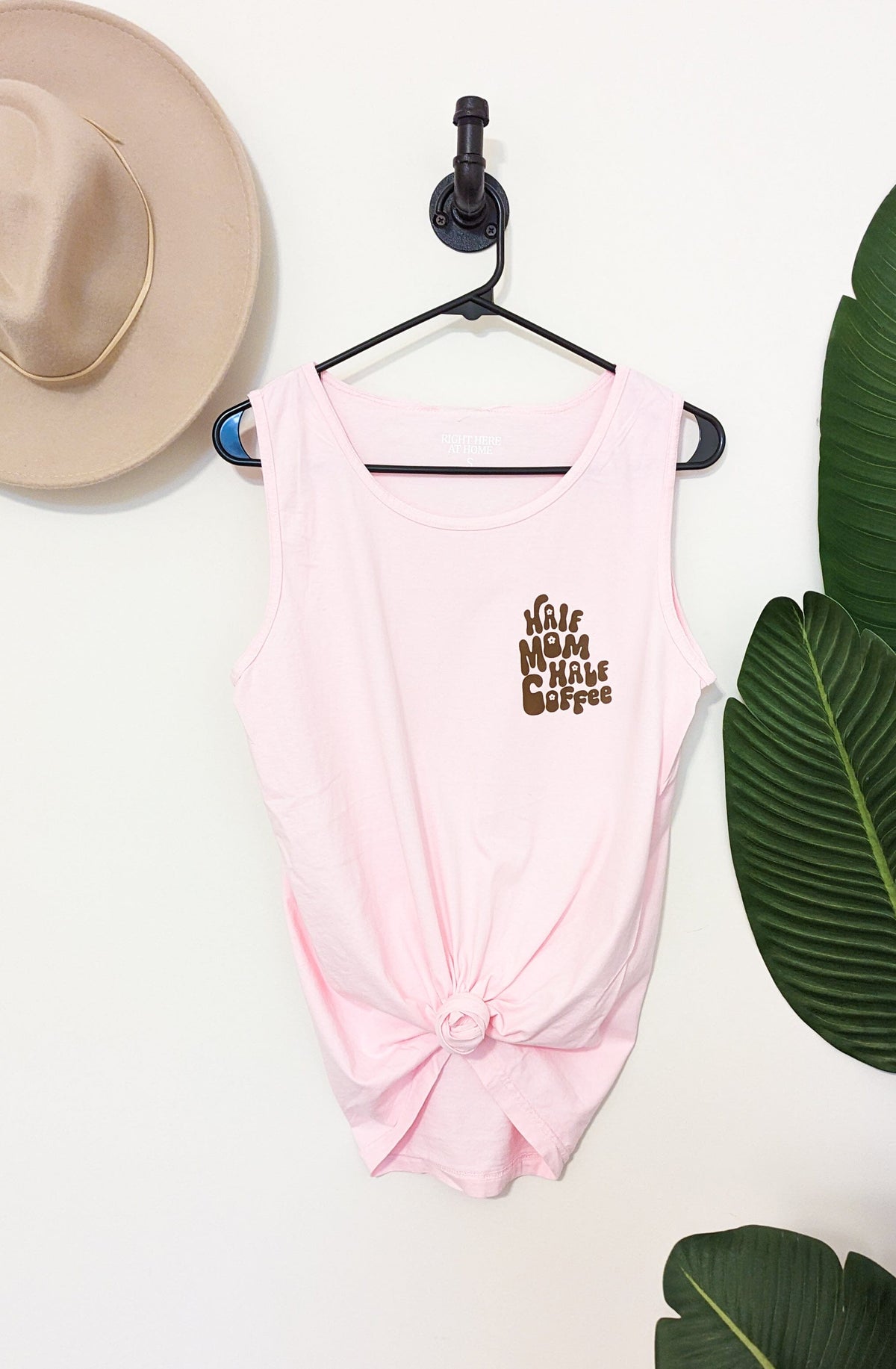 Half Mom Half Coffee Comfort Tank