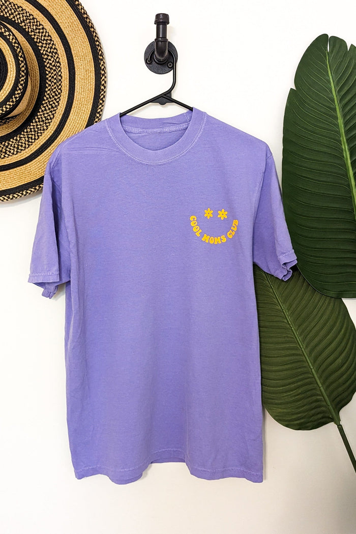 Purple Cool Moms Club Tee