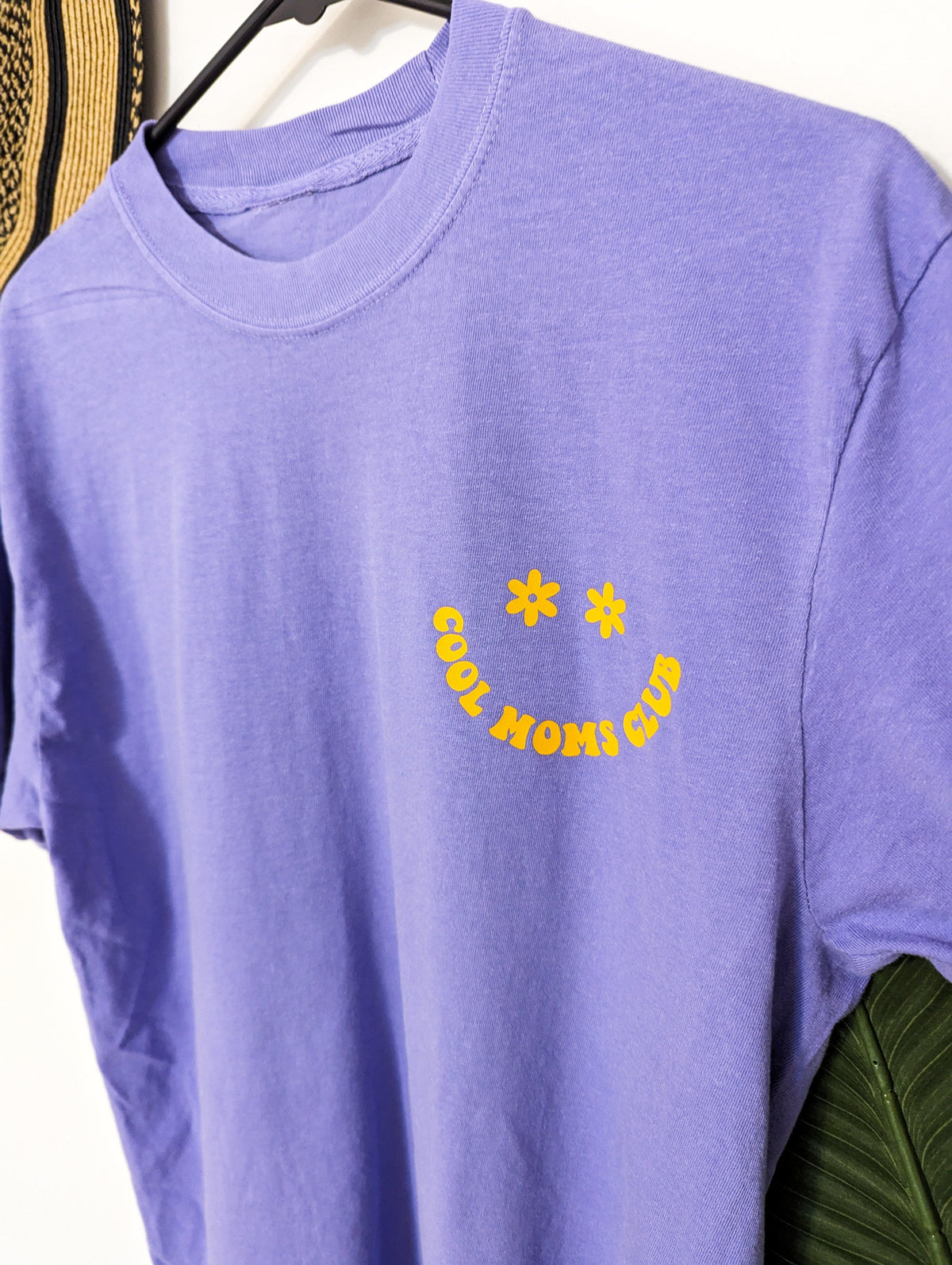 Purple Cool Moms Club Tee