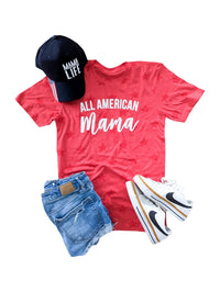 All American Mama Star Tee