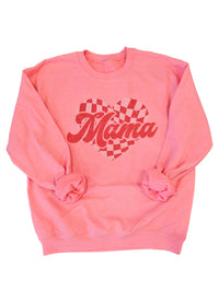 Pink Lemonade Checkered Mama Crew