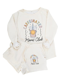Caffeinated Moms Club Crewneck Set