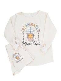 Caffeinated Moms Club Crewneck Set