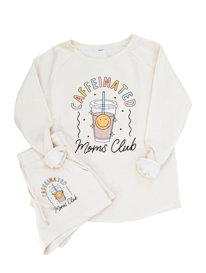Caffeinated Moms Club Crewneck Set
