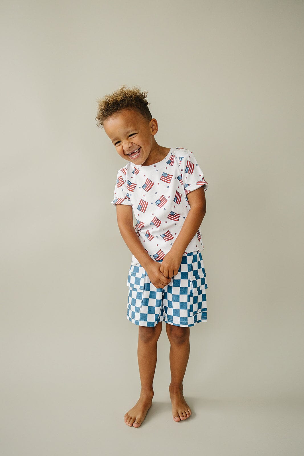 Cargo Shorts Set | Patriotic Vibes