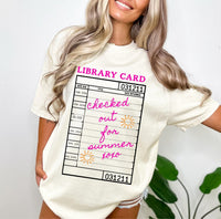 Library Card Comfort Tee