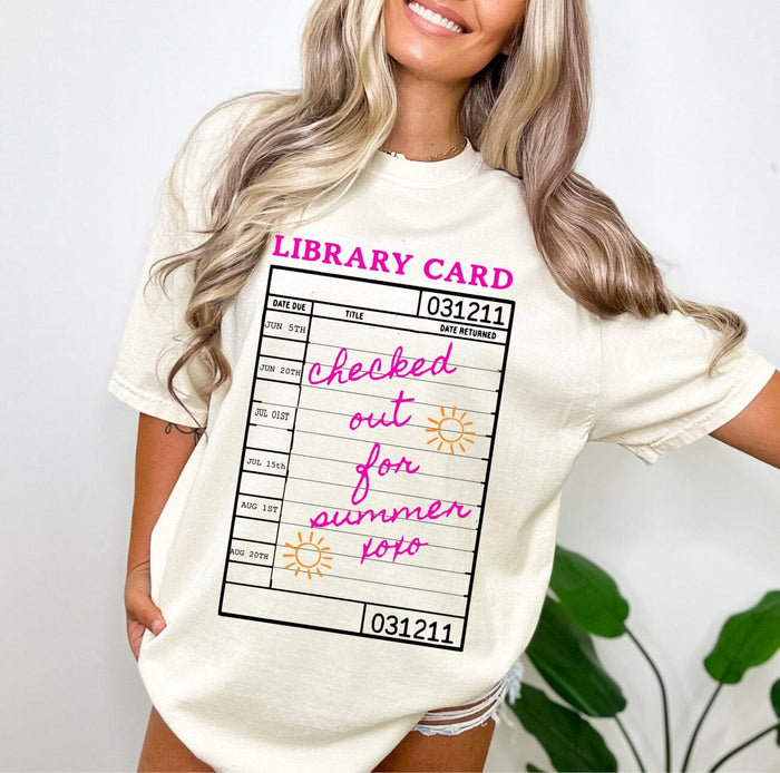 Library Card Comfort Tee
