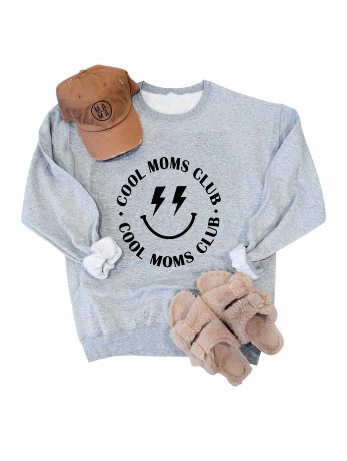 Cool Moms Club Smiley Sweatshirt