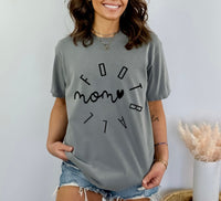 Football Mom heart Comfort Tee