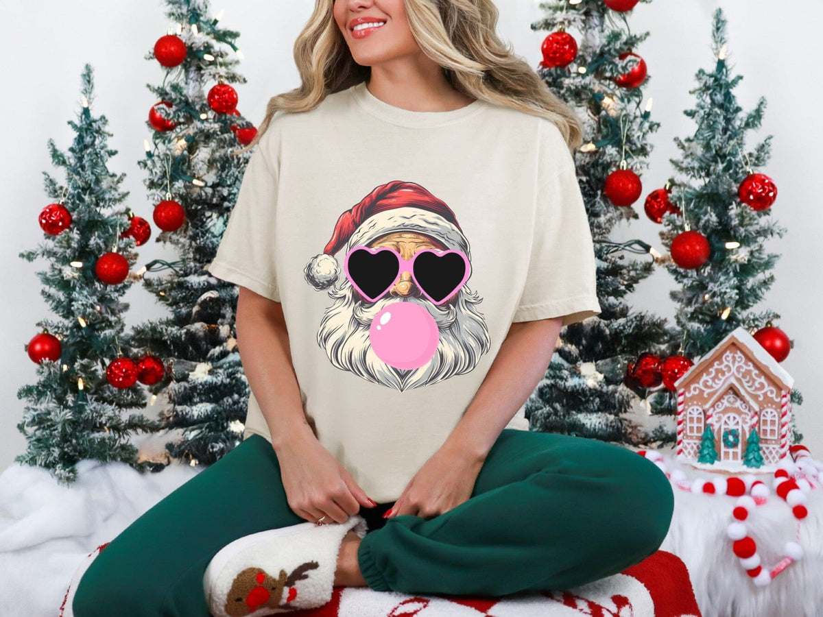 Bubble Gum Santa Comfort Tee