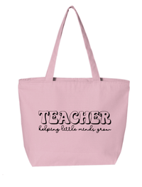 Teacher Helping Little Minds Grow Tote