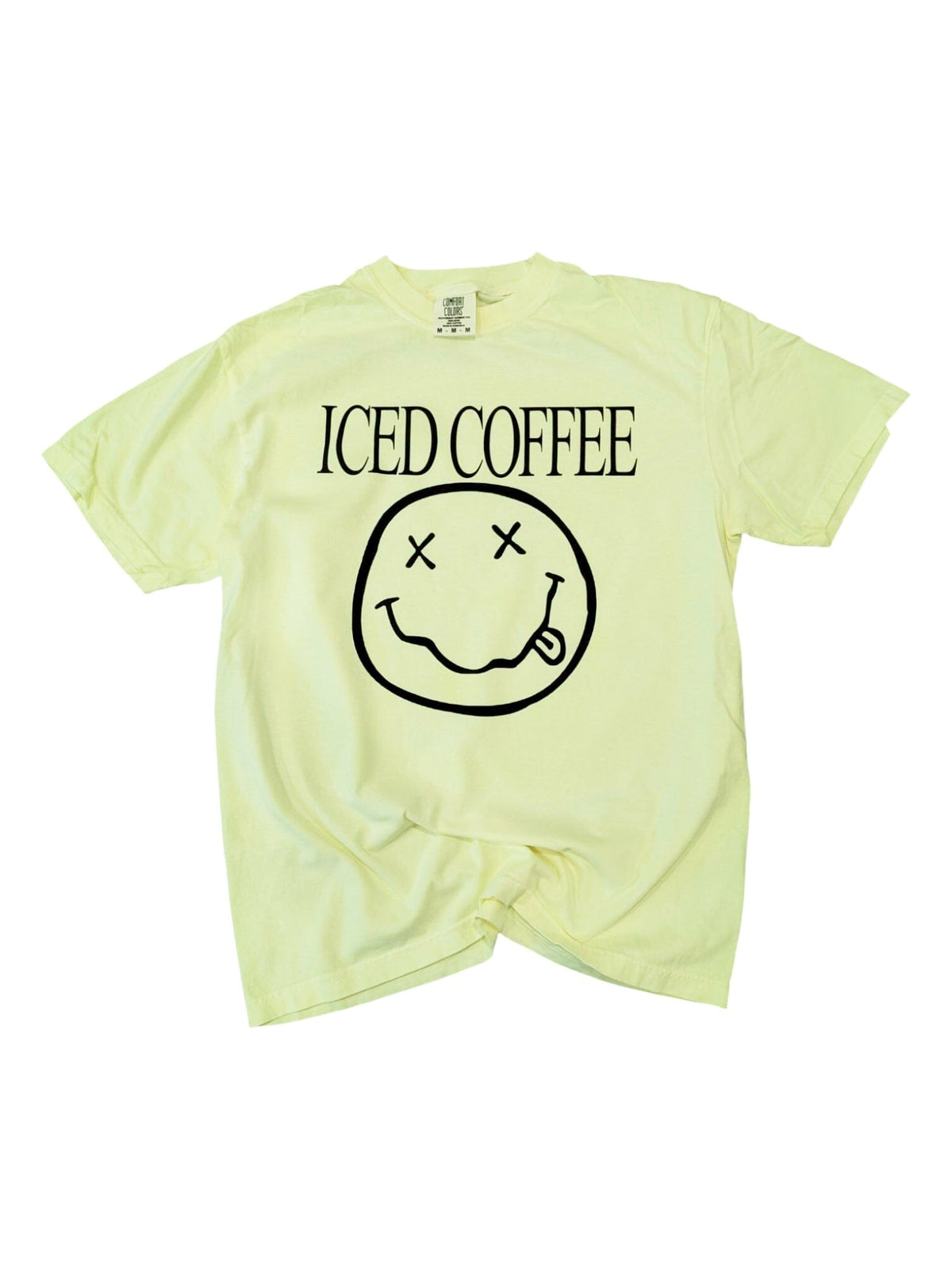 Neon Yellow Iced Coffee Comfort tee