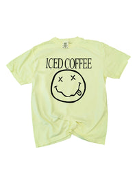 Neon Yellow Iced Coffee Comfort tee