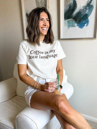 Coffee Is My Love Language Boxy Tee