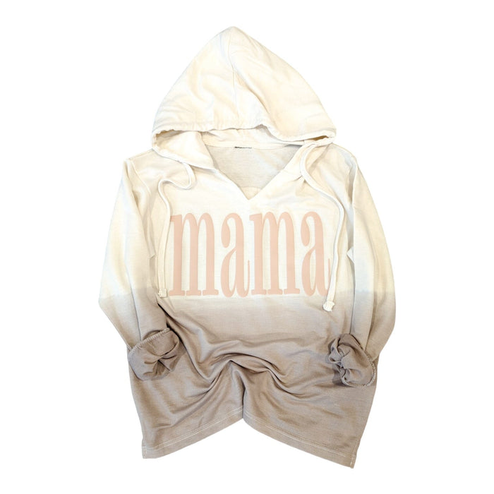 Ombre Puff Paint Neutral Hoodie