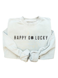 Happy Go Lucky Sage Pullover