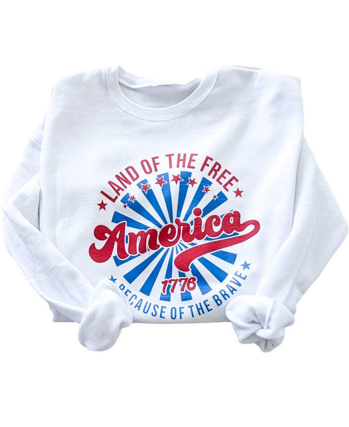 America Land of the Free Pullover