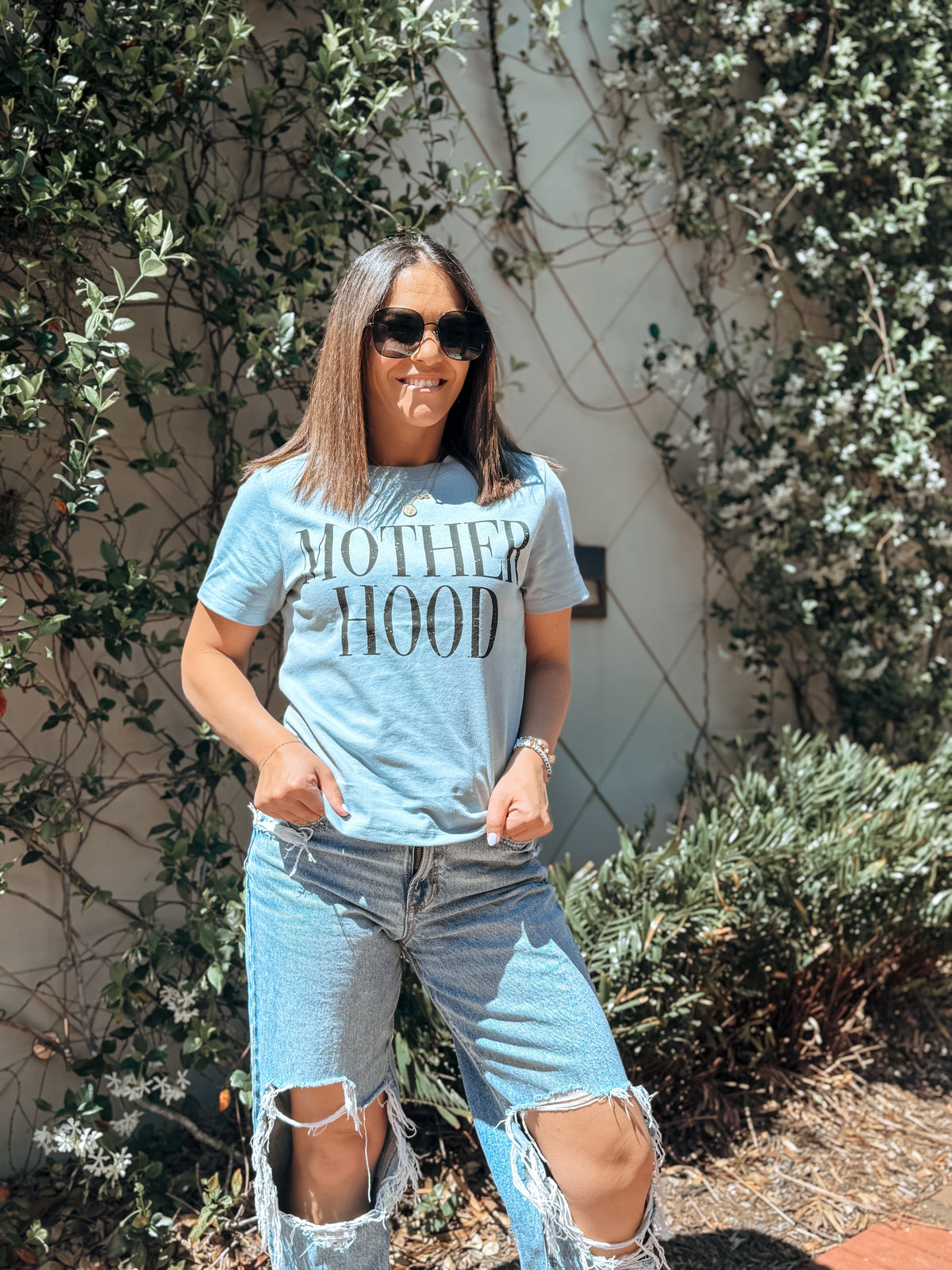 Motherhood Vintage Denim Boxy Tee Sample