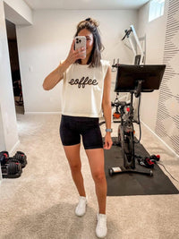 Script Coffee Boxy Tank