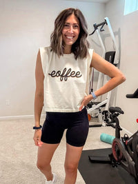 Script Coffee Boxy Tank