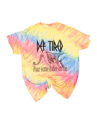 Pour Some Coffee on Me Tie Dye Top