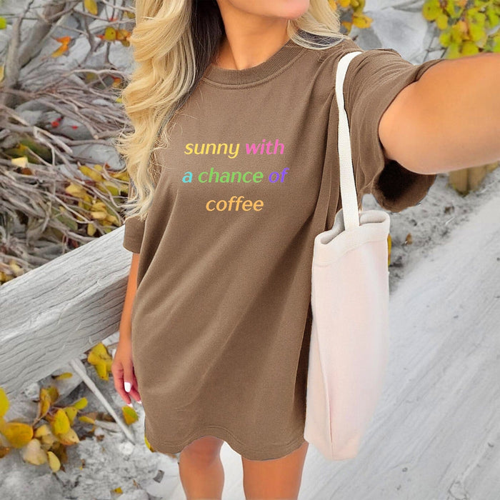 Sunny With A Chance Of Coffee Comfort Tee