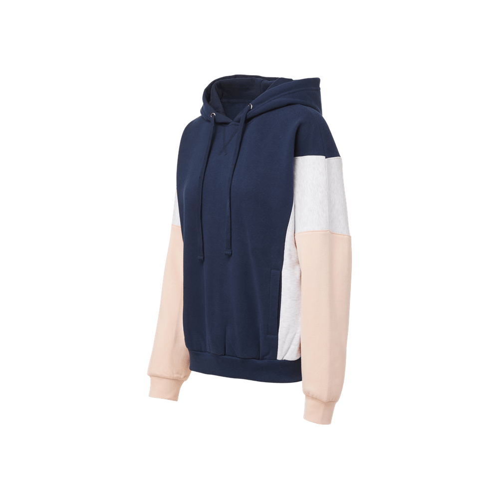 Everyday Navy Colorblock Mama Hoodie