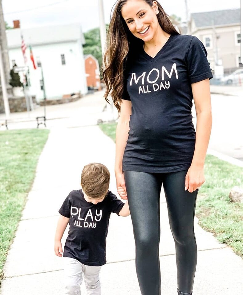 Mom All Day Play All Day • Mommy and Me Shirts -