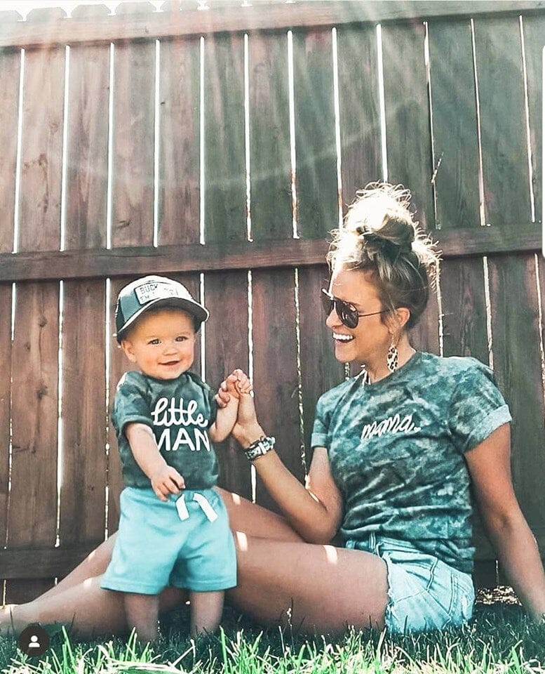 Mama and Kid Camo Matching Tees - 