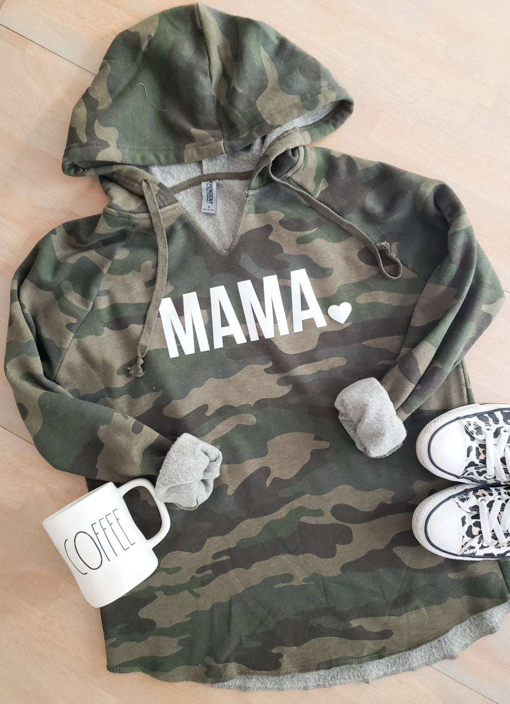 Camo Mom or Dad Life Hoodie – Right Here At Home