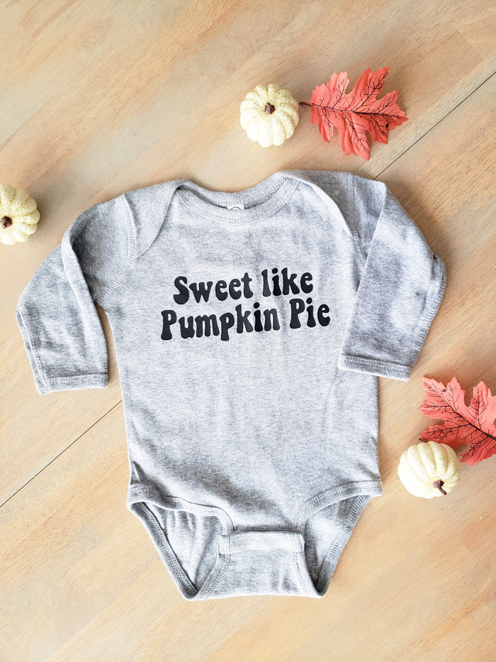 Sweet like Pumpkin Pie Long Sleeve Onesie