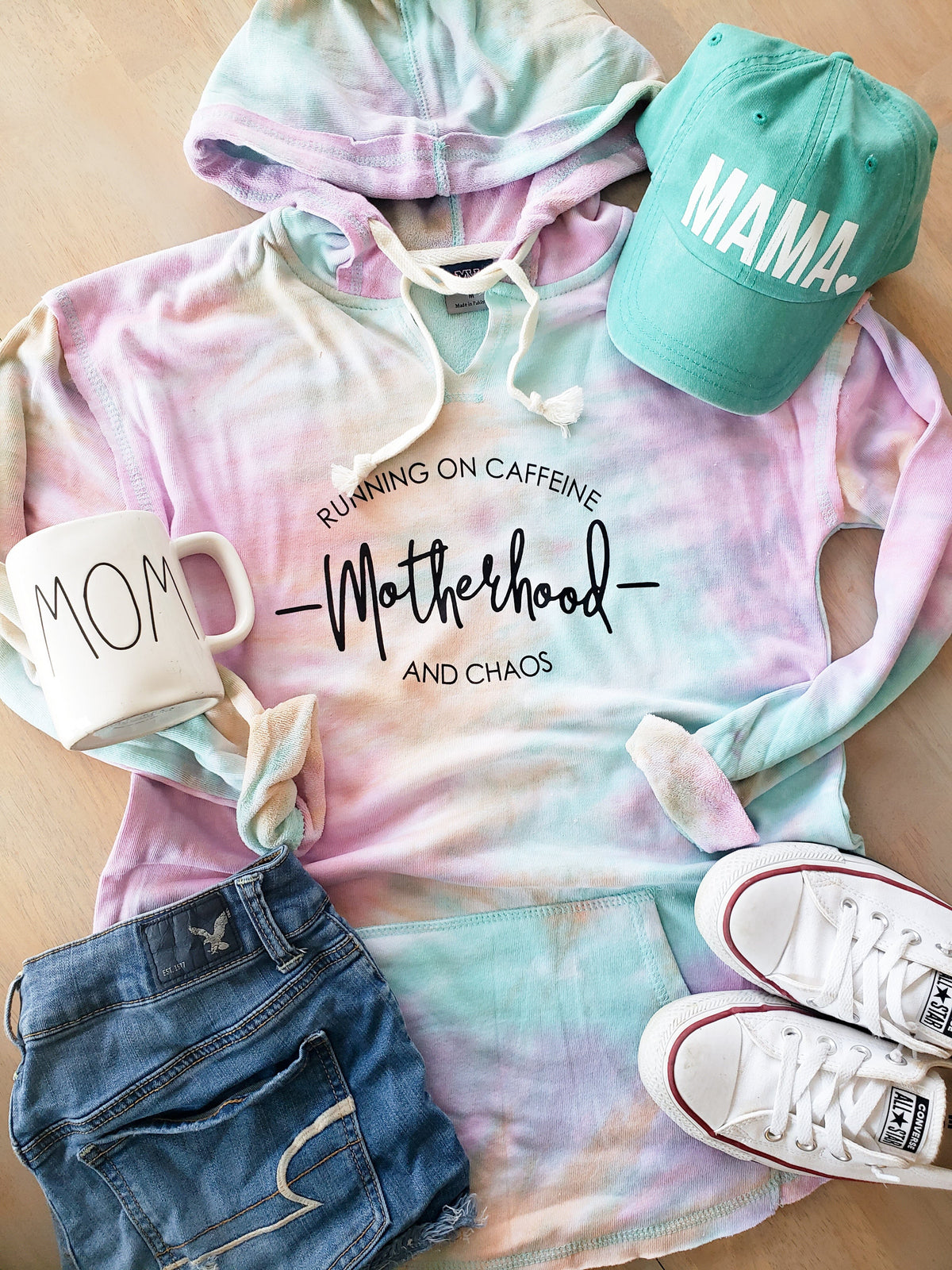 Caffeine and Chaos Sherbet Terry Hoodie