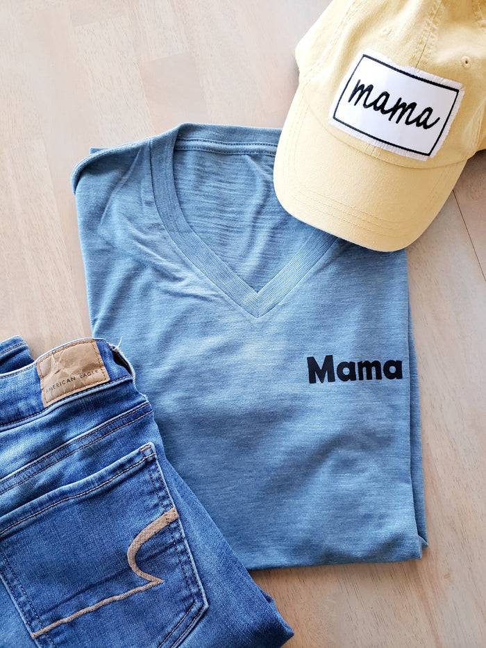 Mama Basic V-Neck Cotton Tee