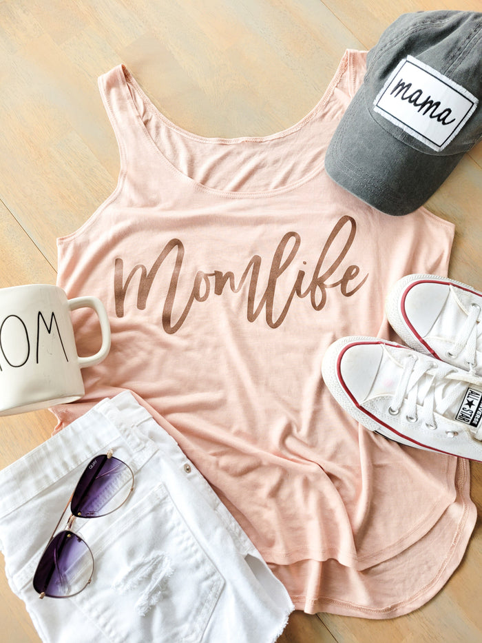 Mom Life Flowy Tank Top