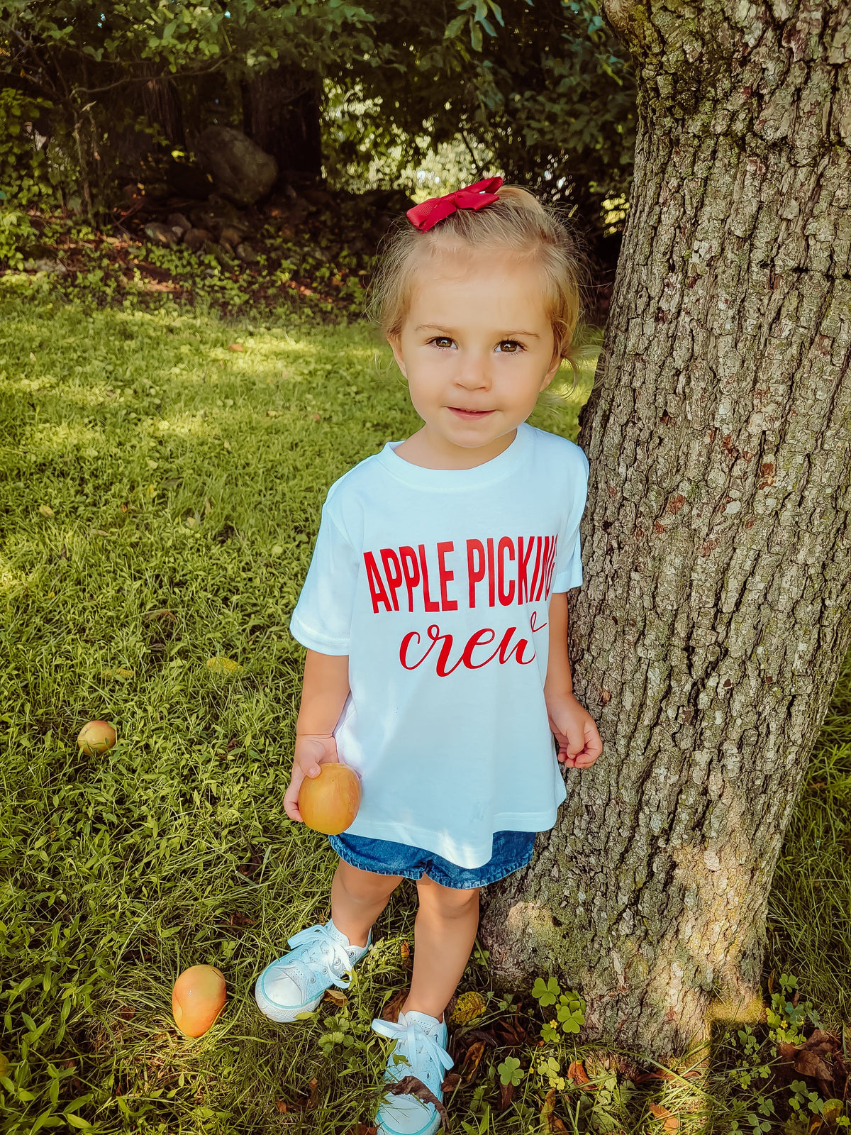Apple Picking Crew Tee