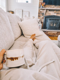 Oatmeal Waffle Knit Joggers
