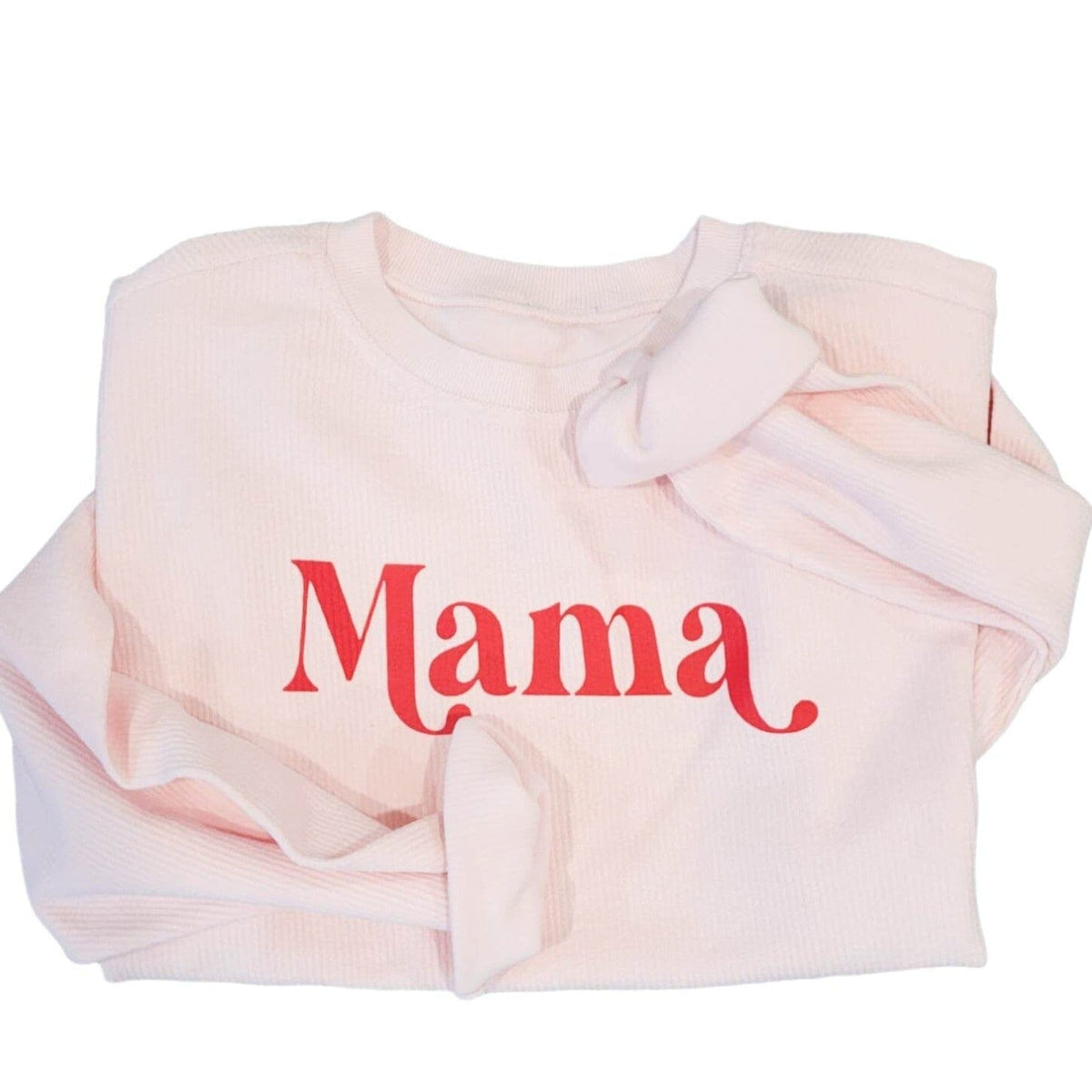 Baby Pink Corded Crew