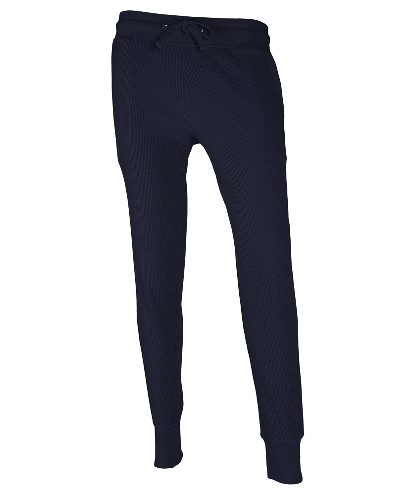 Navy Waffle Knit Joggers